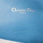 Bandolera Mediana Miss Dior Piel de Cordero Cannage Azul Mediano