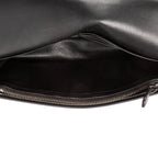 Shoulder Bag Wallet on Chain Crossbody Black Intrecciato Calfskin Leather
