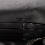 Shoulder Bag Wallet on Chain Crossbody Black Intrecciato Calfskin Leather