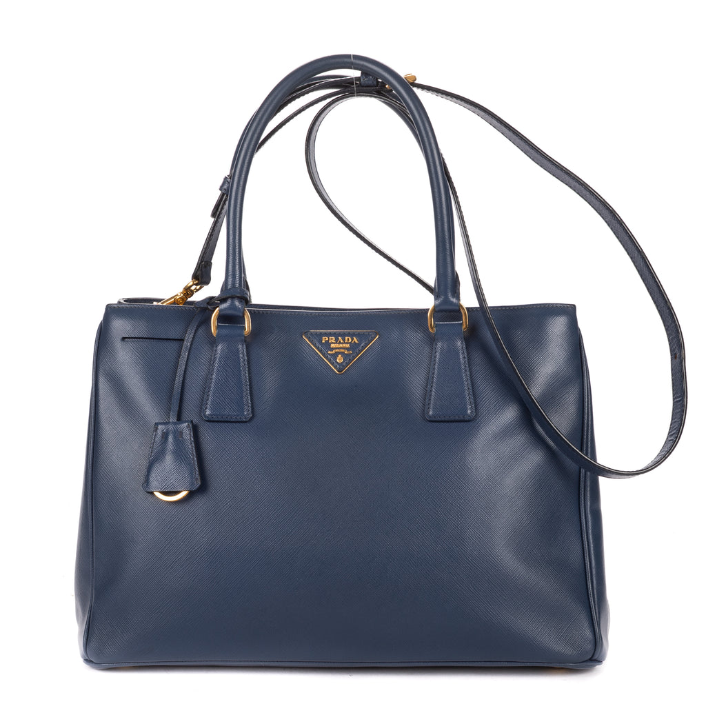 Shoulder Bag Medium Galleria Tote Medium Navy Saffiano Leather