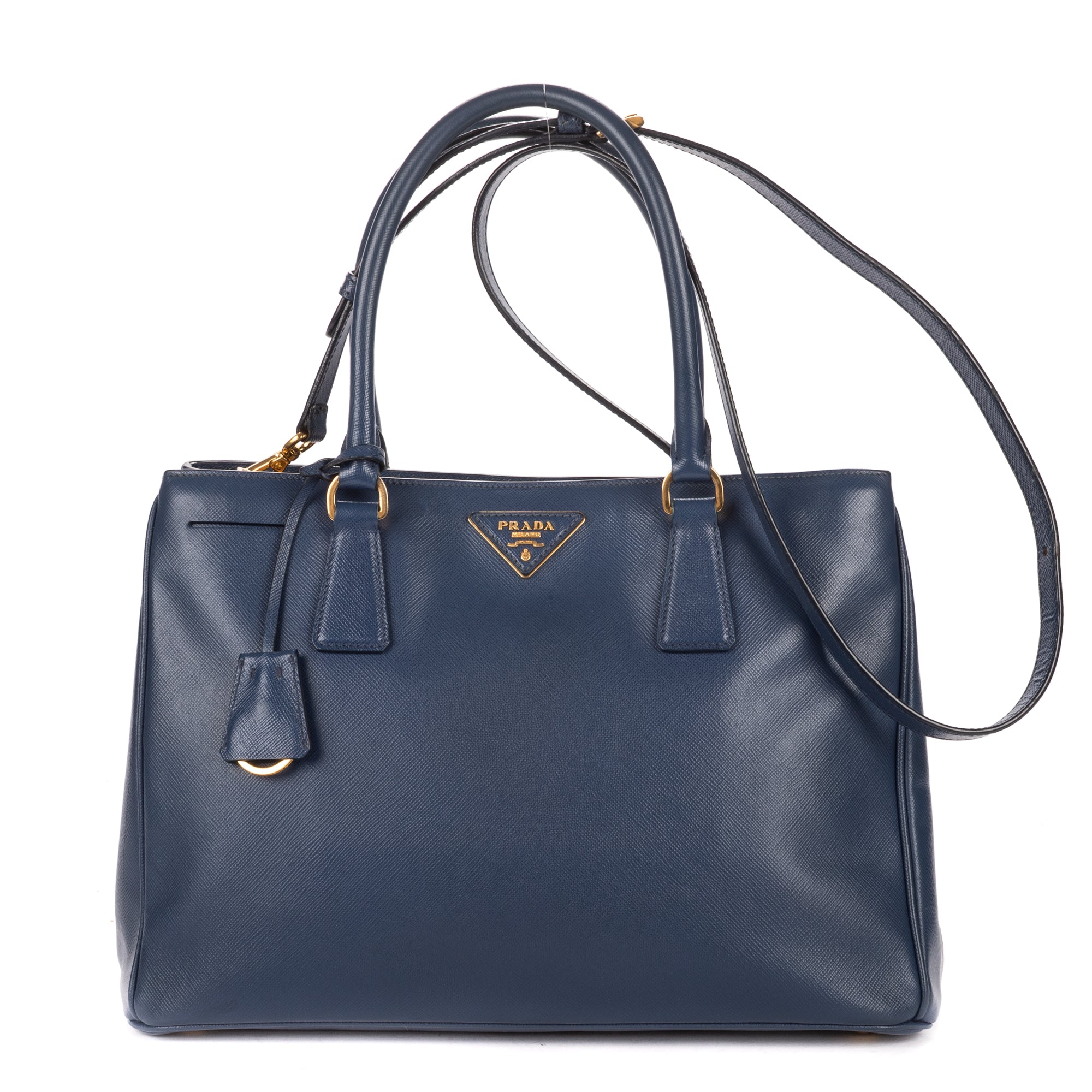 Shoulder Bag Medium Galleria Tote Medium Navy Saffiano Leather