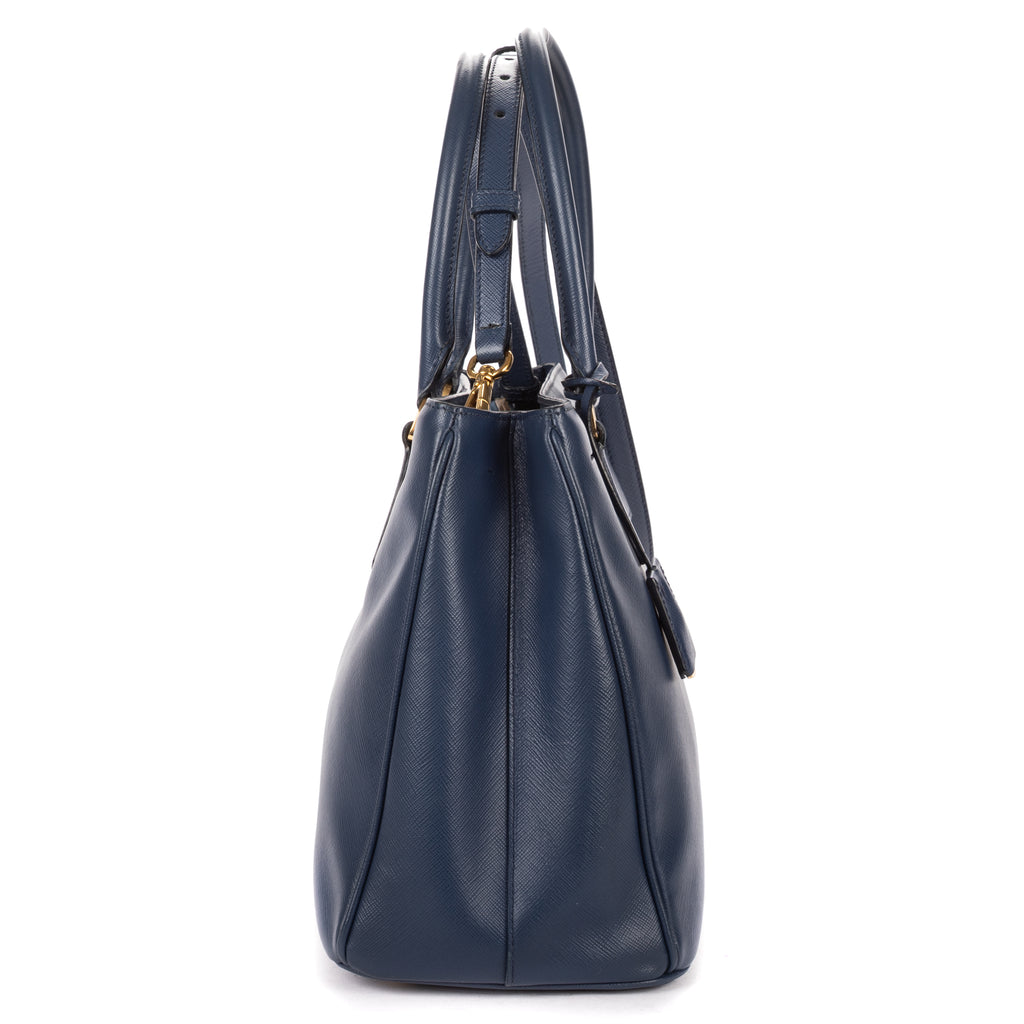 Shoulder Bag Medium Galleria Tote Medium Navy Saffiano Leather