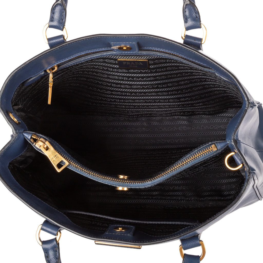 Shoulder Bag Medium Galleria Tote Medium Navy Saffiano Leather