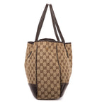 Shoulder Bag Large Web Princy Tote Large Beige Monogrammed Canvas