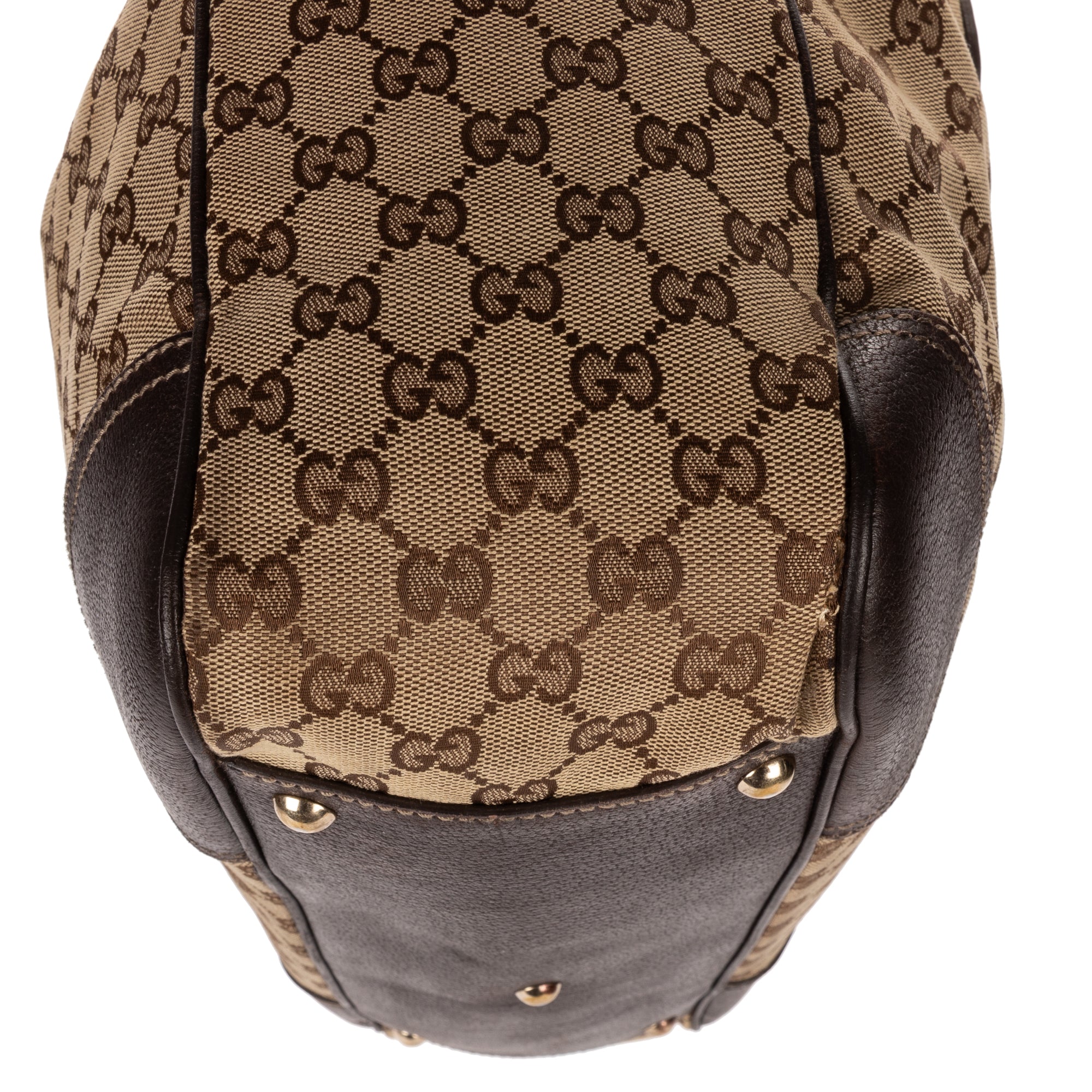 Shoulder Bag Large Web Princy Tote Large Beige Monogrammed Canvas