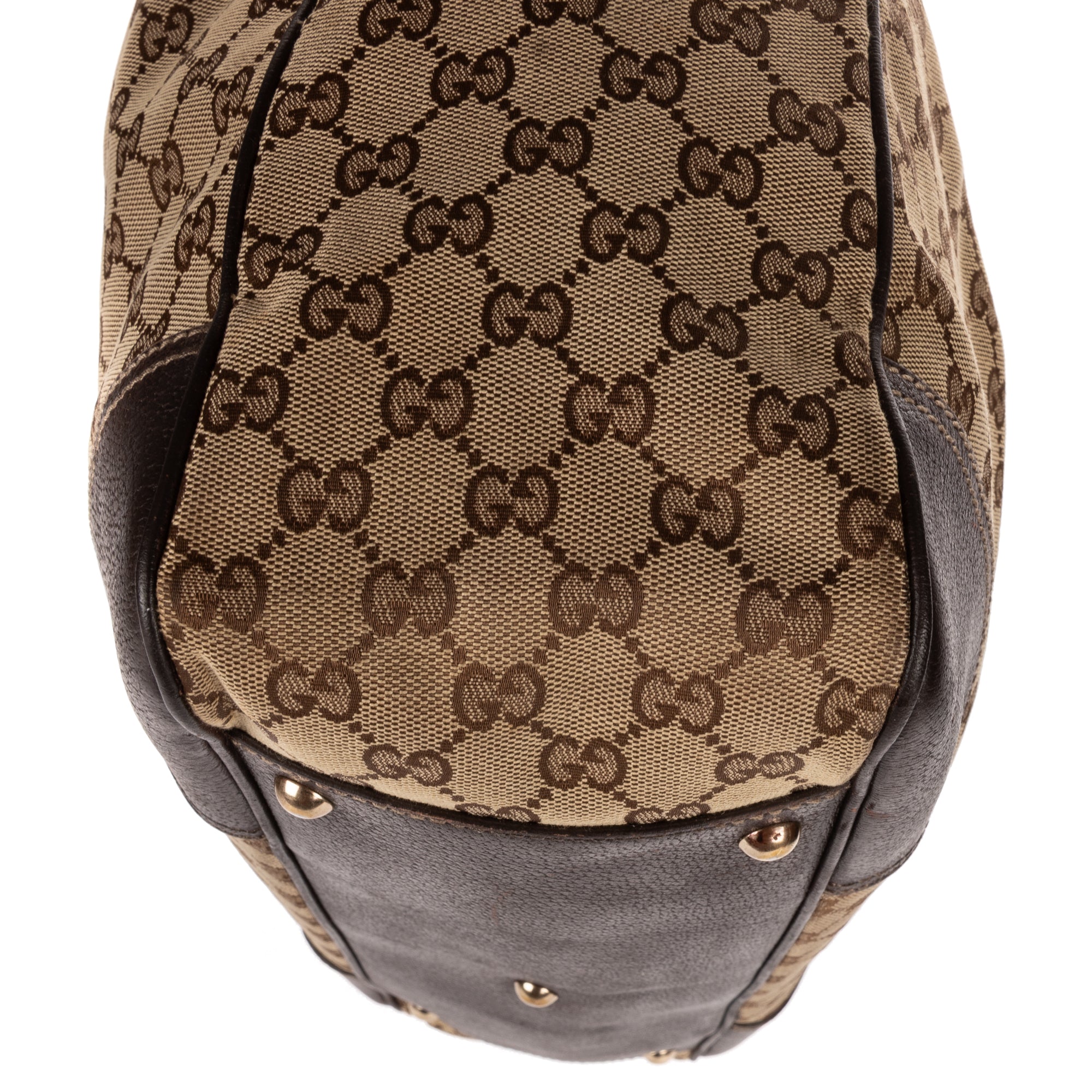 Shoulder Bag Large Web Princy Tote Large Beige Monogrammed Canvas