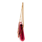 Shoulder Bag Ligne Y Crossbody Pink Calfskin Leather