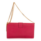 Shoulder Bag Ligne Y Crossbody Pink Calfskin Leather