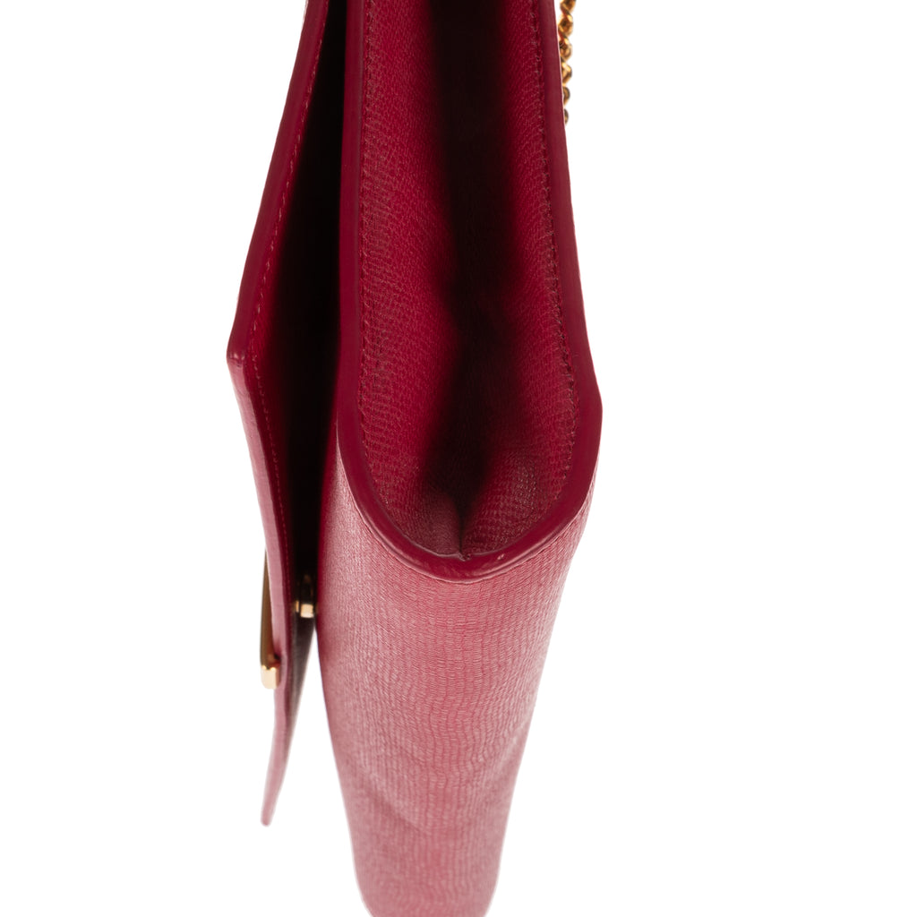 Shoulder Bag Ligne Y Crossbody Pink Calfskin Leather