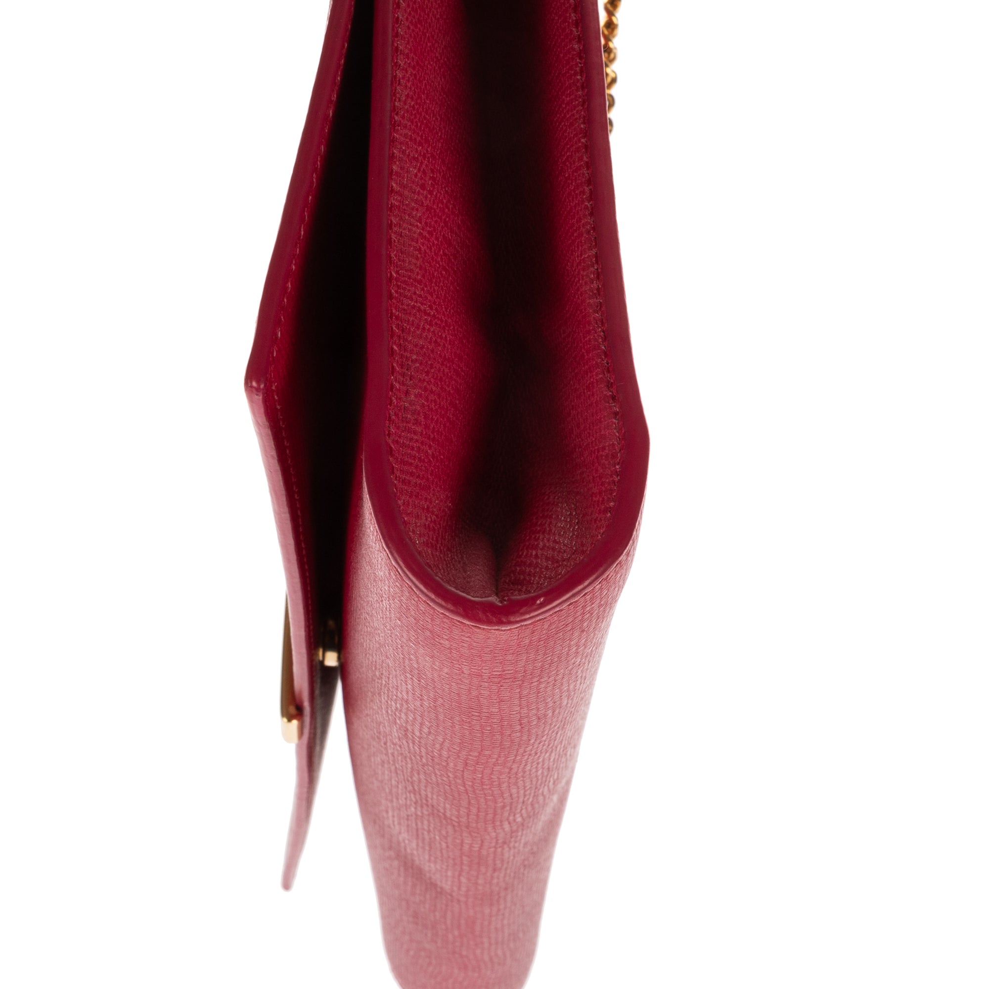 Shoulder Bag Ligne Y Crossbody Pink Calfskin Leather
