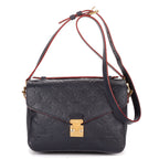 Shoulder Bag Pochette Metis MM Navy Monogram Empreinte Leather