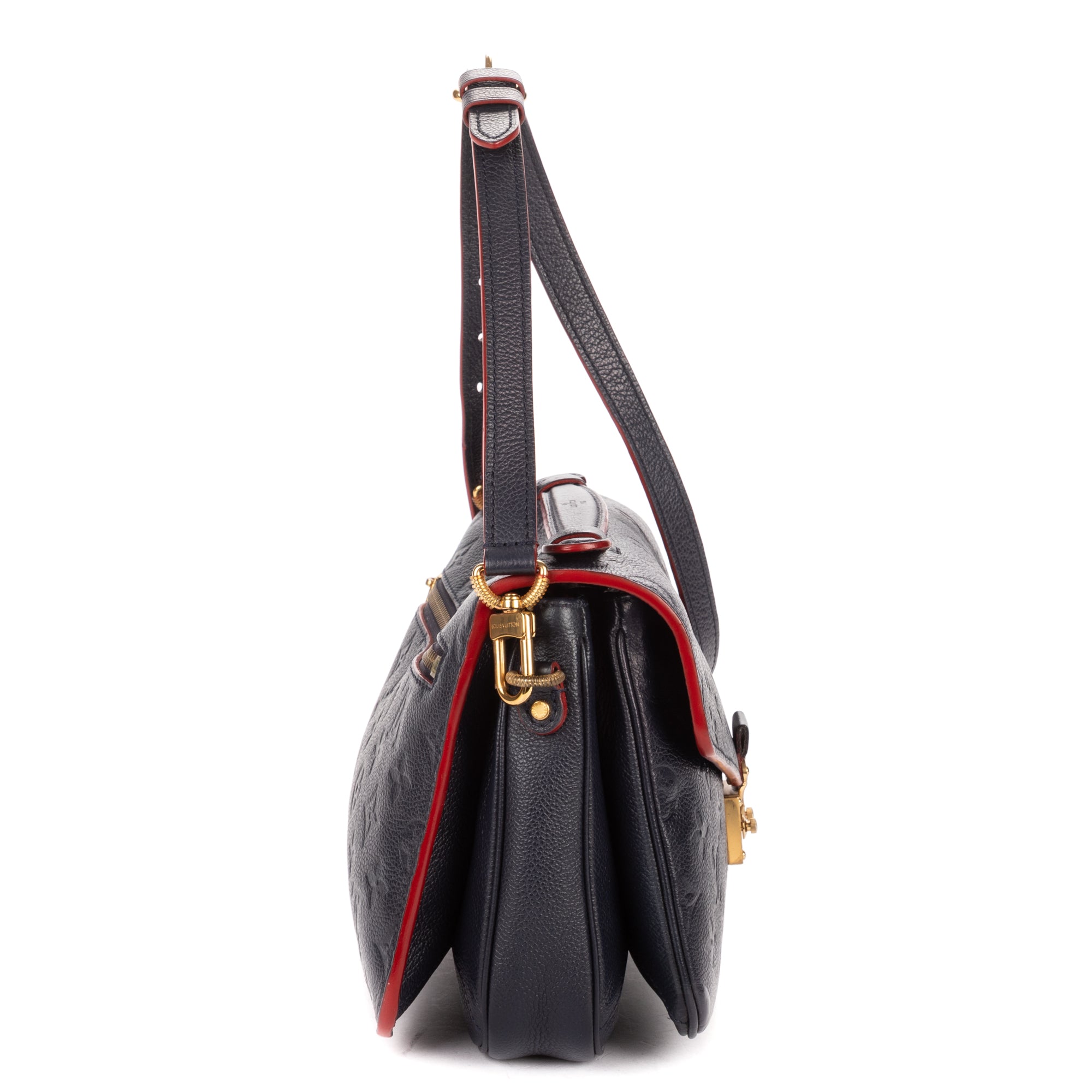 Shoulder Bag Pochette Metis MM Navy Monogram Empreinte Leather