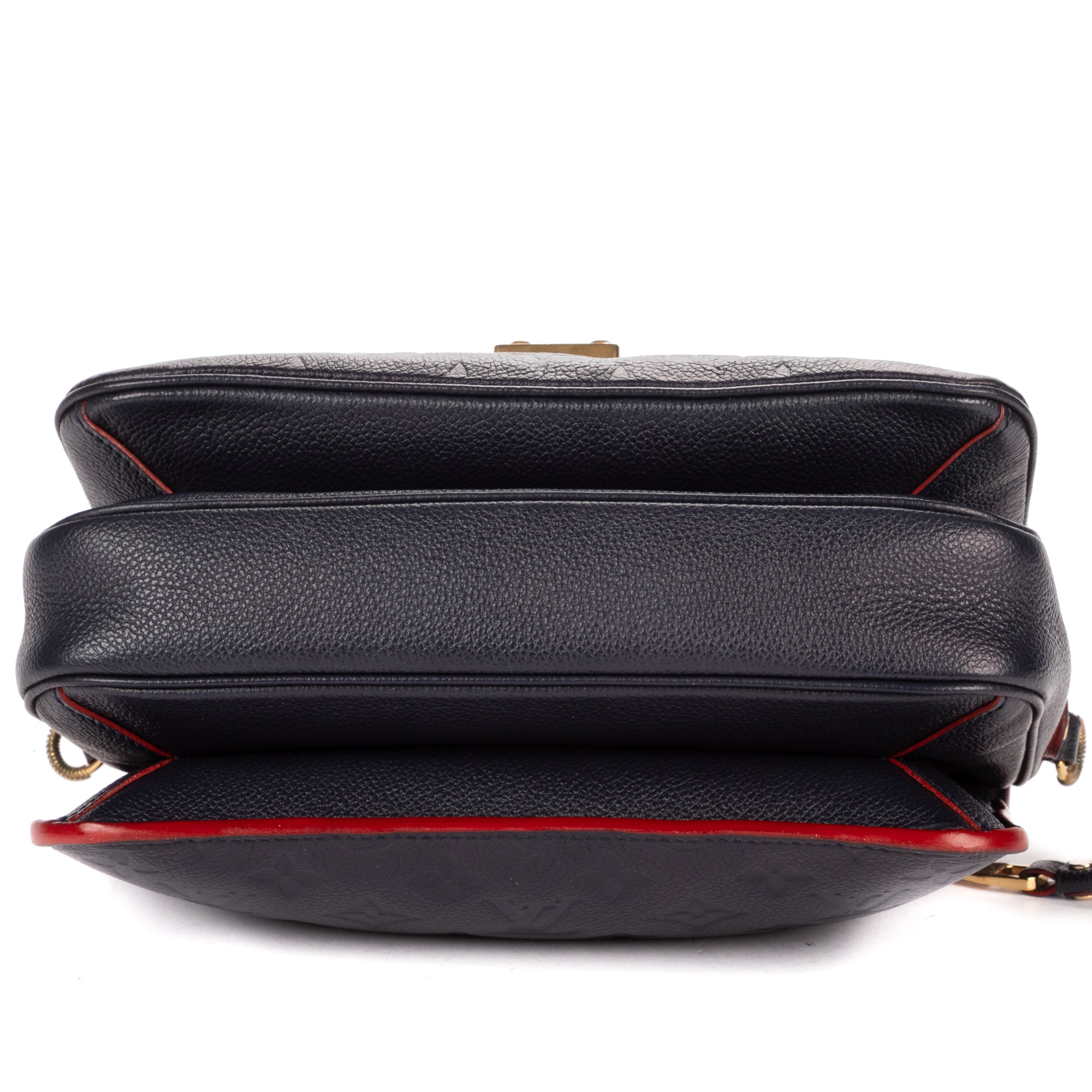 Shoulder Bag Pochette Metis MM Navy Monogram Empreinte Leather