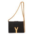 Shoulder Bag Small Camp Camera Crossbody Small Black Smooth Calfskin Leather