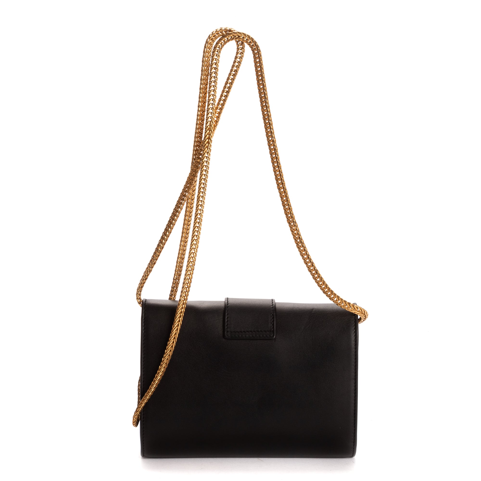 Shoulder Bag Small Camp Camera Crossbody Small Black Smooth Calfskin Leather