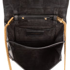 Shoulder Bag Small Camp Camera Crossbody Small Black Smooth Calfskin Leather