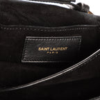 Shoulder Bag Small Camp Camera Crossbody Small Black Smooth Calfskin Leather