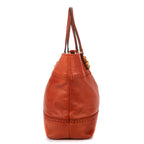 Shoulder Bag Medium Laidback Crafty Tote Medium Orange Grained Calfskin Leather