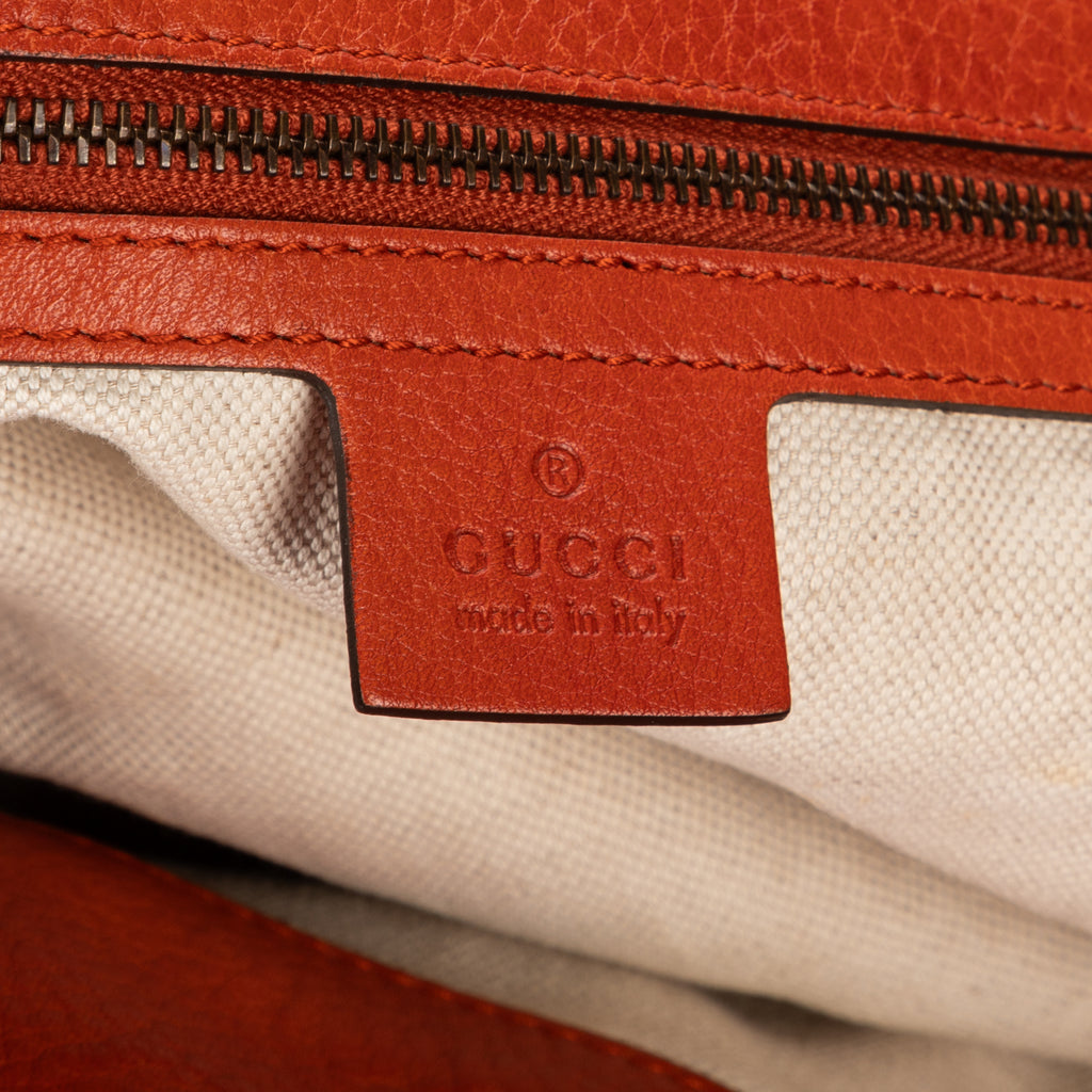 Shoulder Bag Medium Laidback Crafty Tote Medium Orange Grained Calfskin Leather