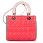 Shoulder Bag Medium Lady Dior Medium Fuchsia Cannage Lambskin Leather