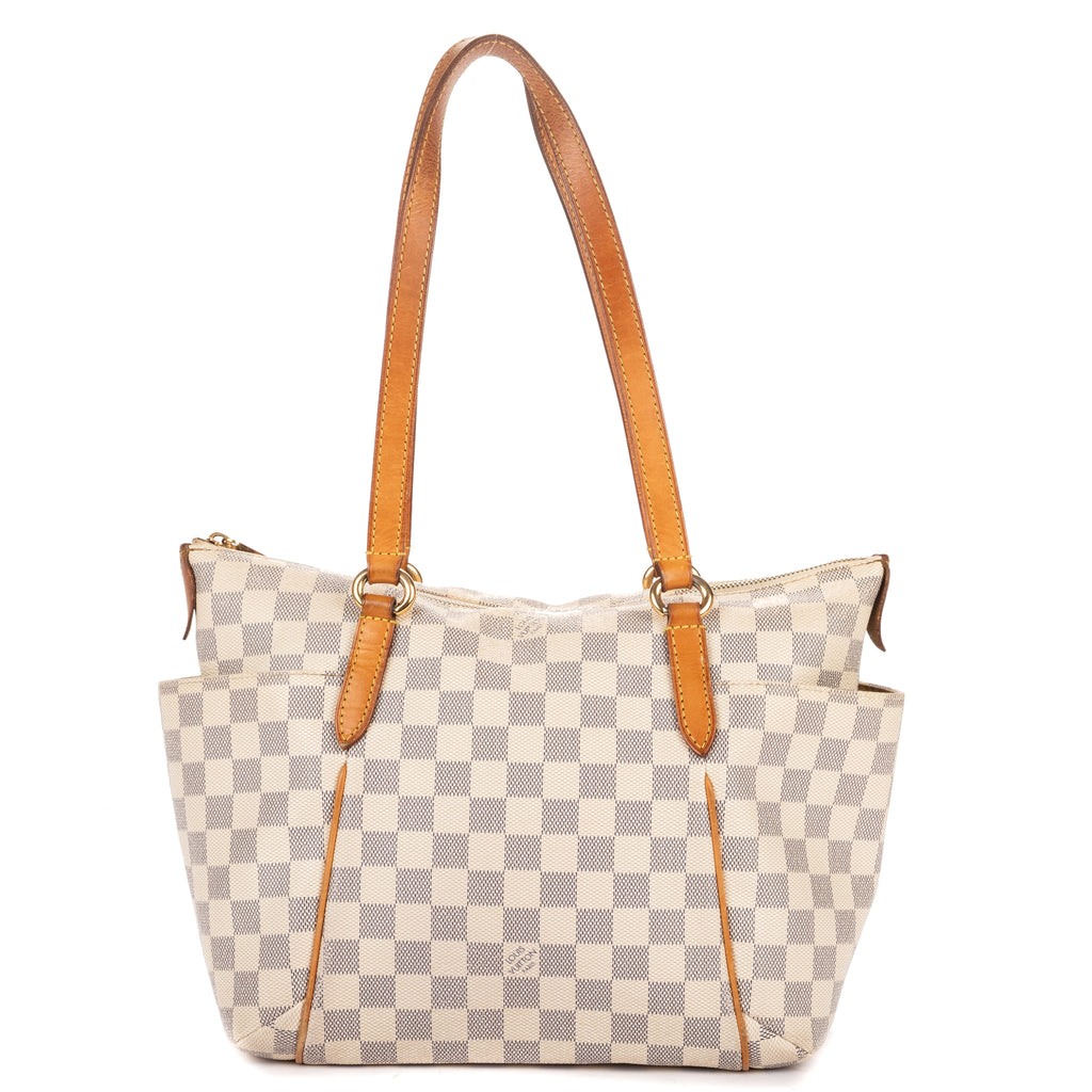 Shoulder Bag Totally PM Ivory Damier Azur