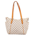 Shoulder Bag Totally PM Ivory Damier Azur
