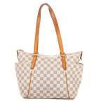 Shoulder Bag Totally PM Ivory Damier Azur