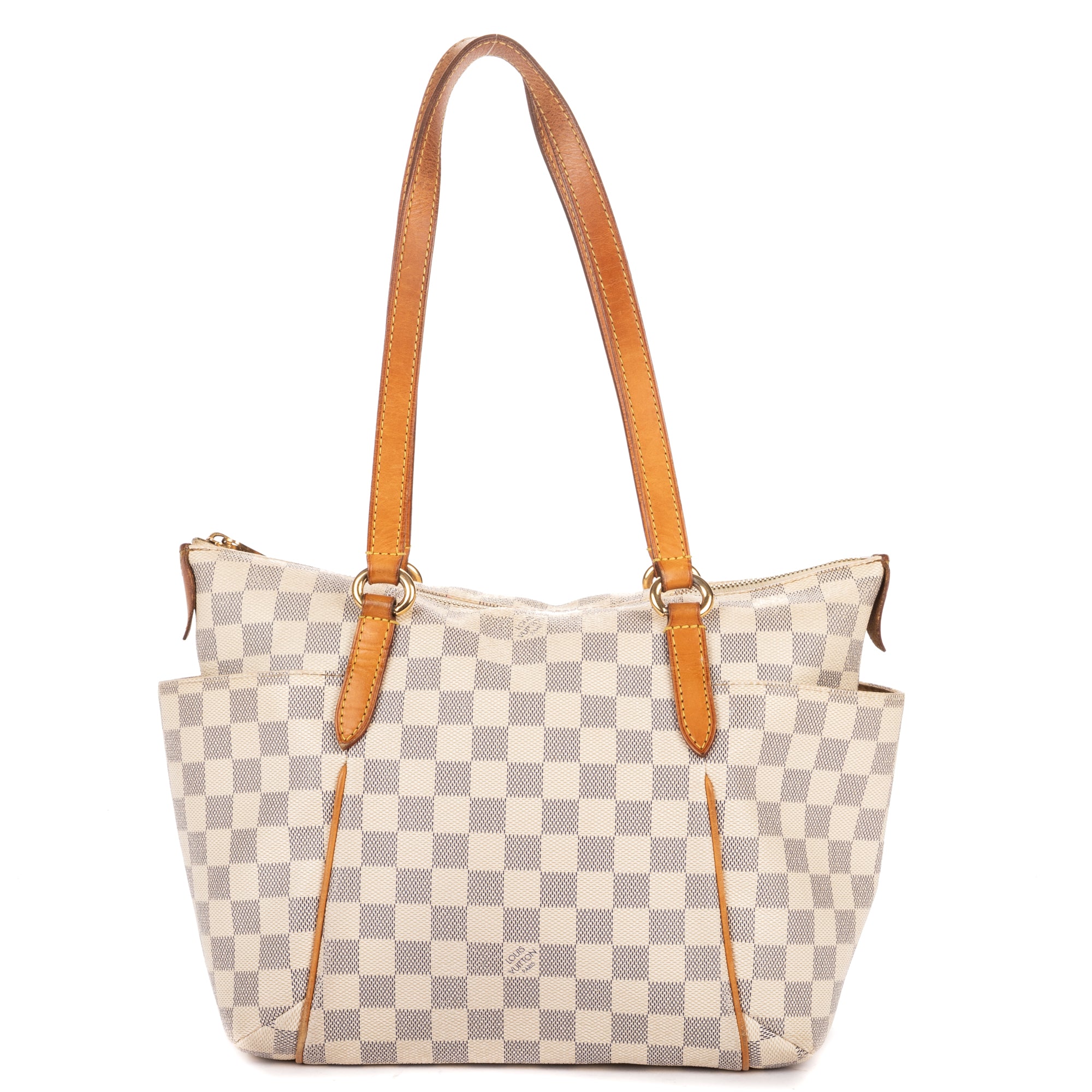 Shoulder Bag Totally PM Ivory Damier Azur