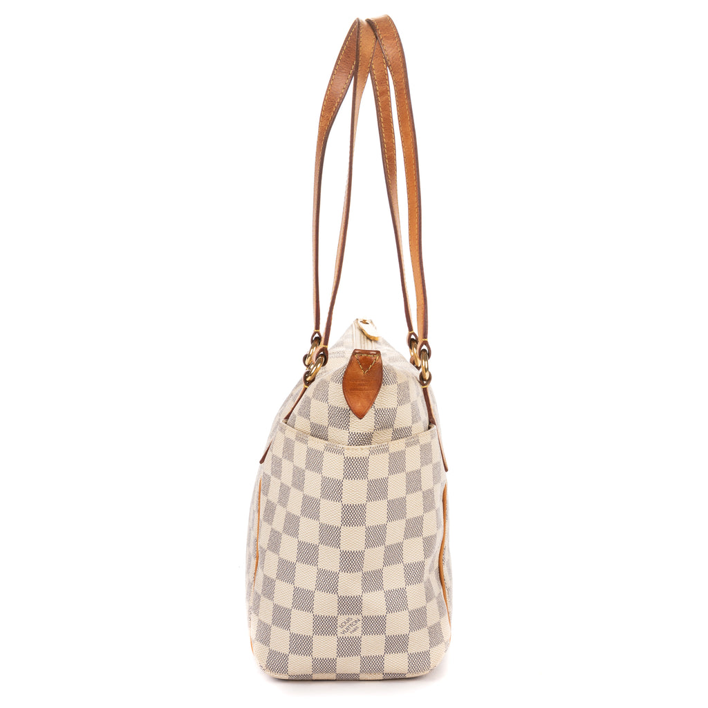 Shoulder Bag Totally PM Ivory Damier Azur