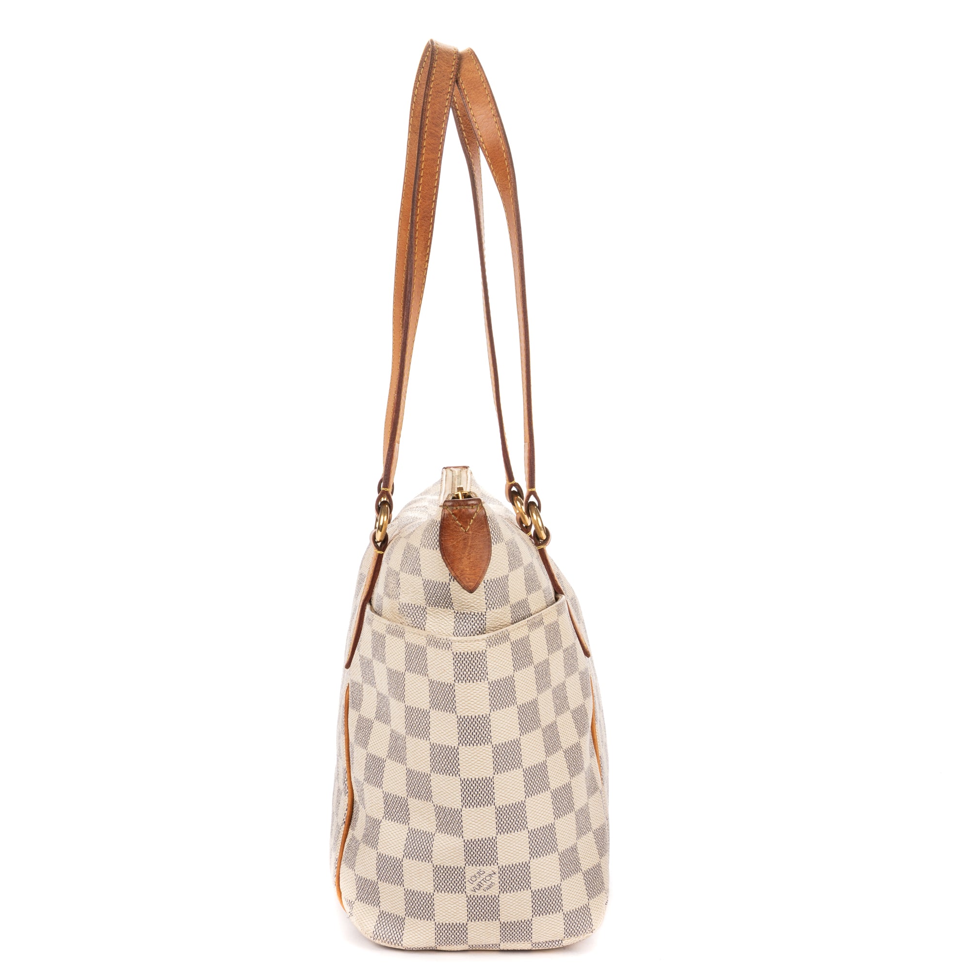 Shoulder Bag Totally PM Ivory Damier Azur