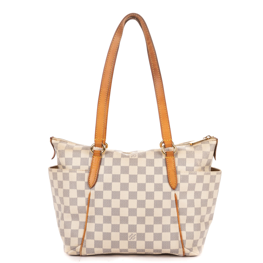 Shoulder Bag Totally PM Ivory Damier Azur