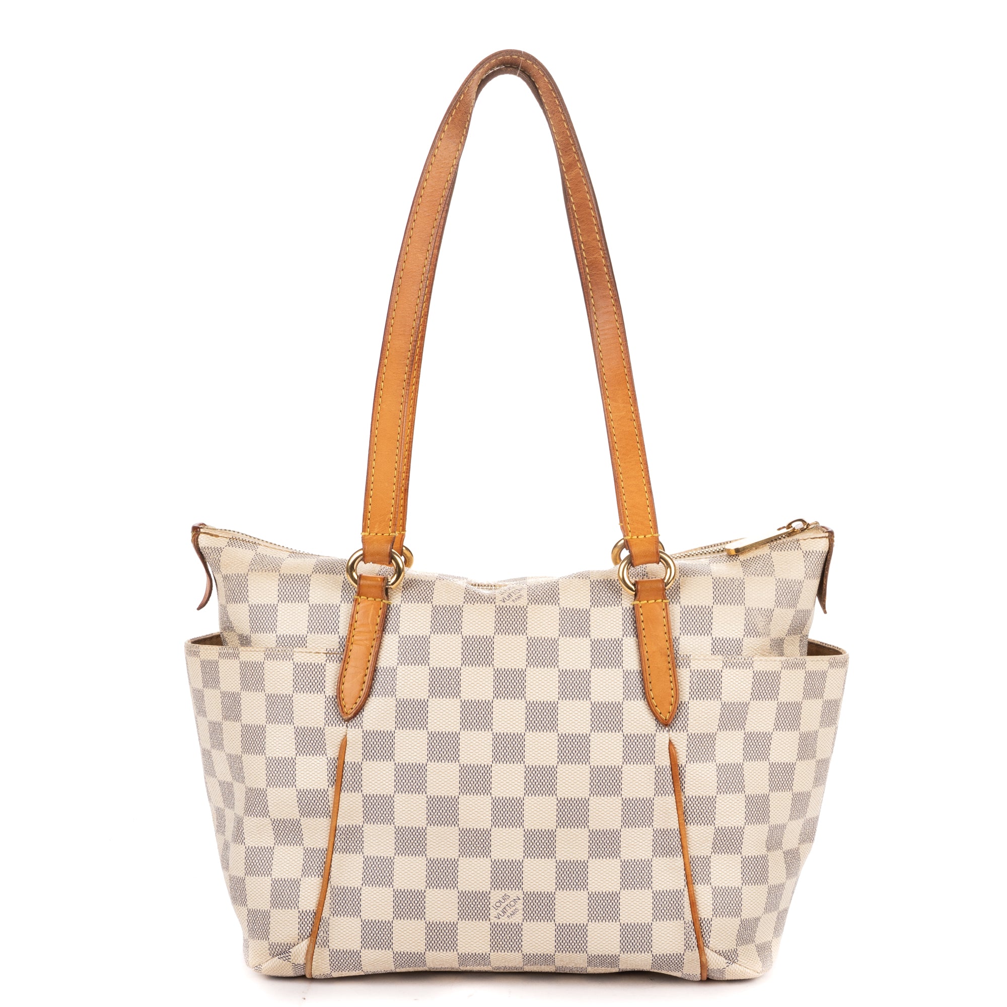 Shoulder Bag Totally PM Ivory Damier Azur