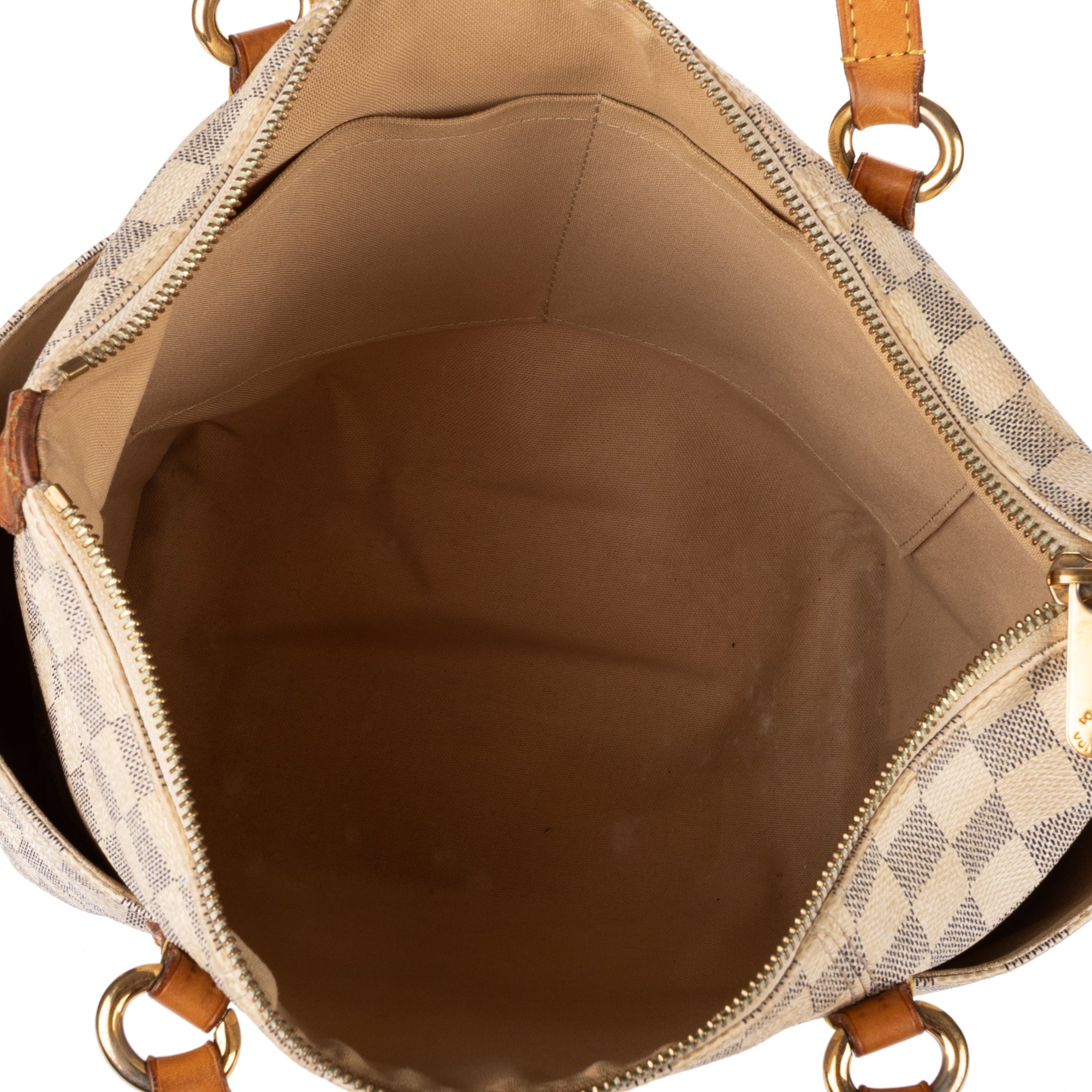Shoulder Bag Totally PM Ivory Damier Azur
