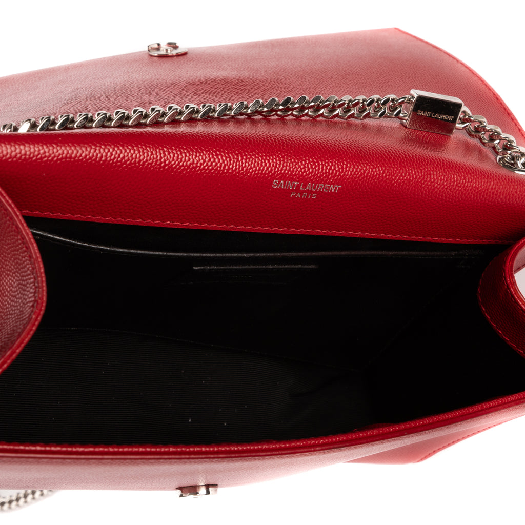 Shoulder Bag Medium Kate Bag Red Grain de Poudre Leather