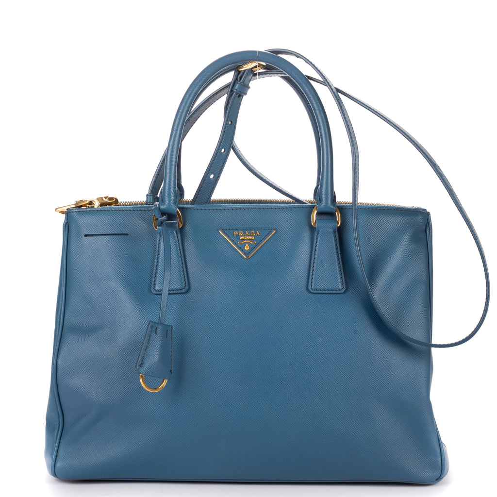 Shoulder Bag Medium Galleria Tote Medium Blue Saffiano Leather