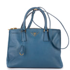 Shoulder Bag Medium Galleria Tote Medium Blue Saffiano Leather