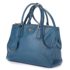 Shoulder Bag Medium Galleria Tote Medium Blue Saffiano Leather