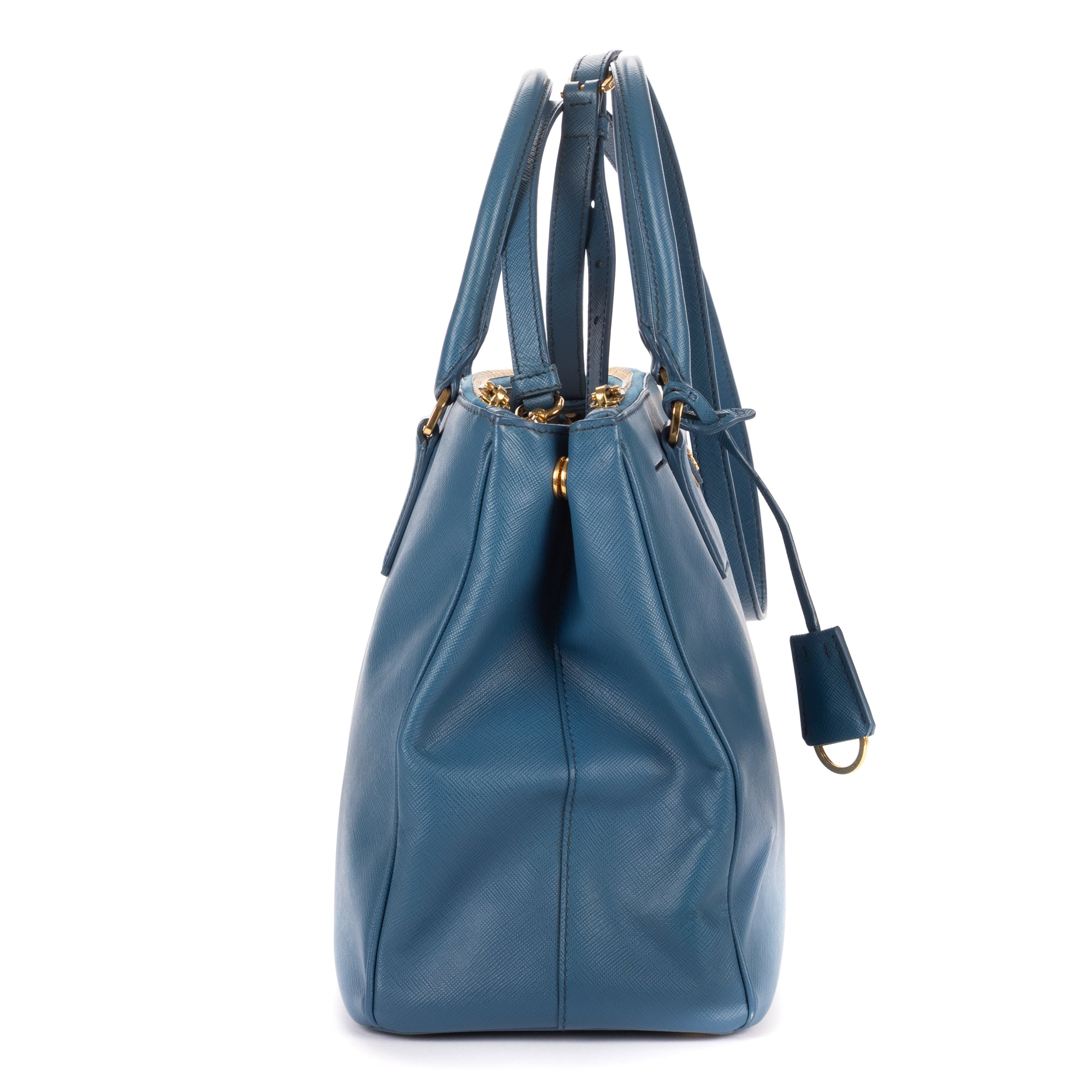 Shoulder Bag Medium Galleria Tote Medium Blue Saffiano Leather