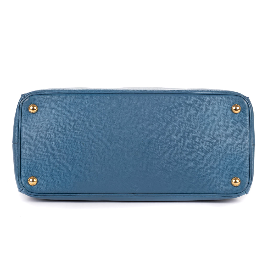 Shoulder Bag Medium Galleria Tote Medium Blue Saffiano Leather