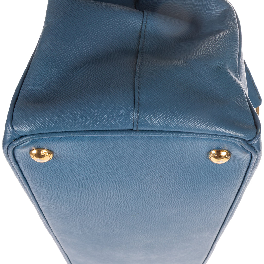 Shoulder Bag Medium Galleria Tote Medium Blue Saffiano Leather