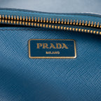 Shoulder Bag Medium Galleria Tote Medium Blue Saffiano Leather