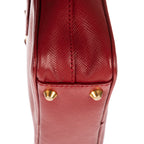 Shoulder Bag Mini Top Handle Crossbody Mini Red Saffiano Lux Leather