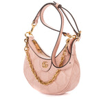 Shoulder Bag Double G Crossbody Small Light Pink GG Matelasse Leather