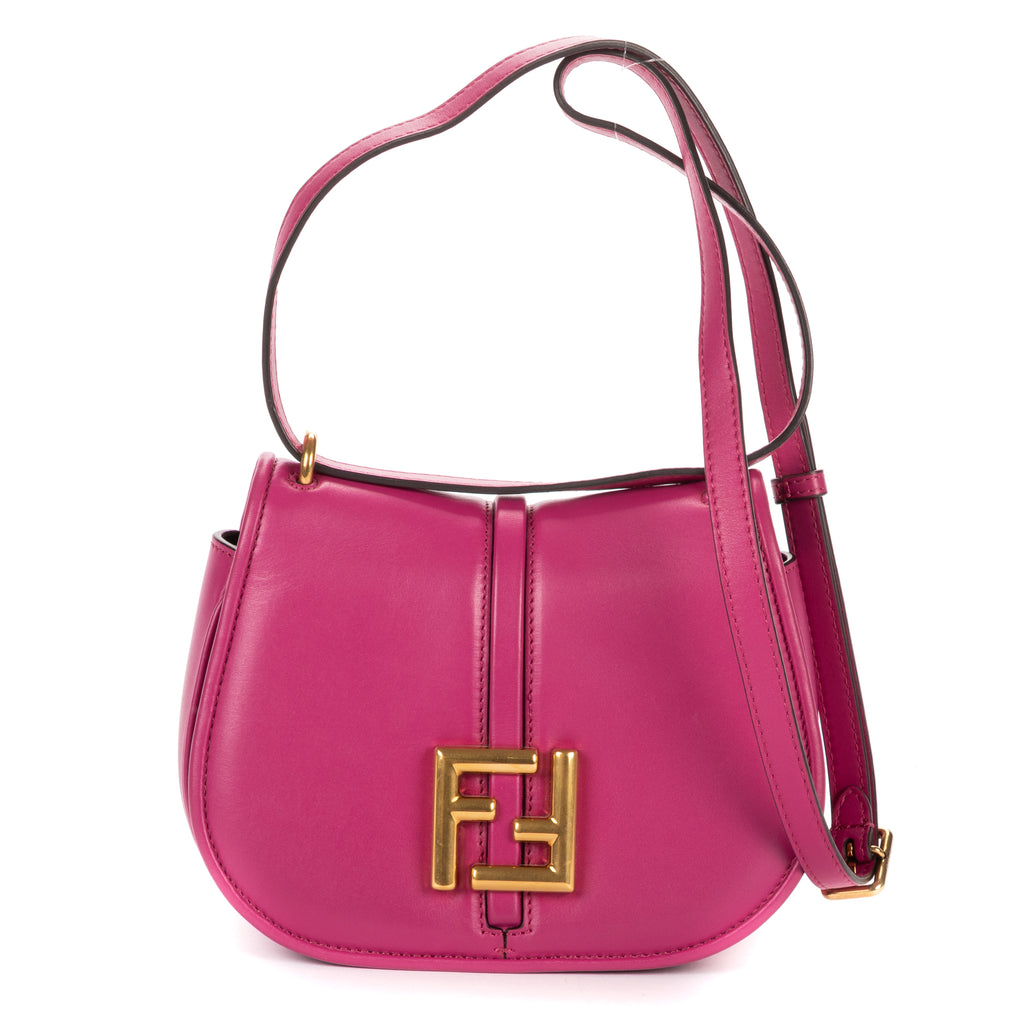 Shoulder Bag Small C'mon Crossbody Small Pink Smooth Calfskin Leather