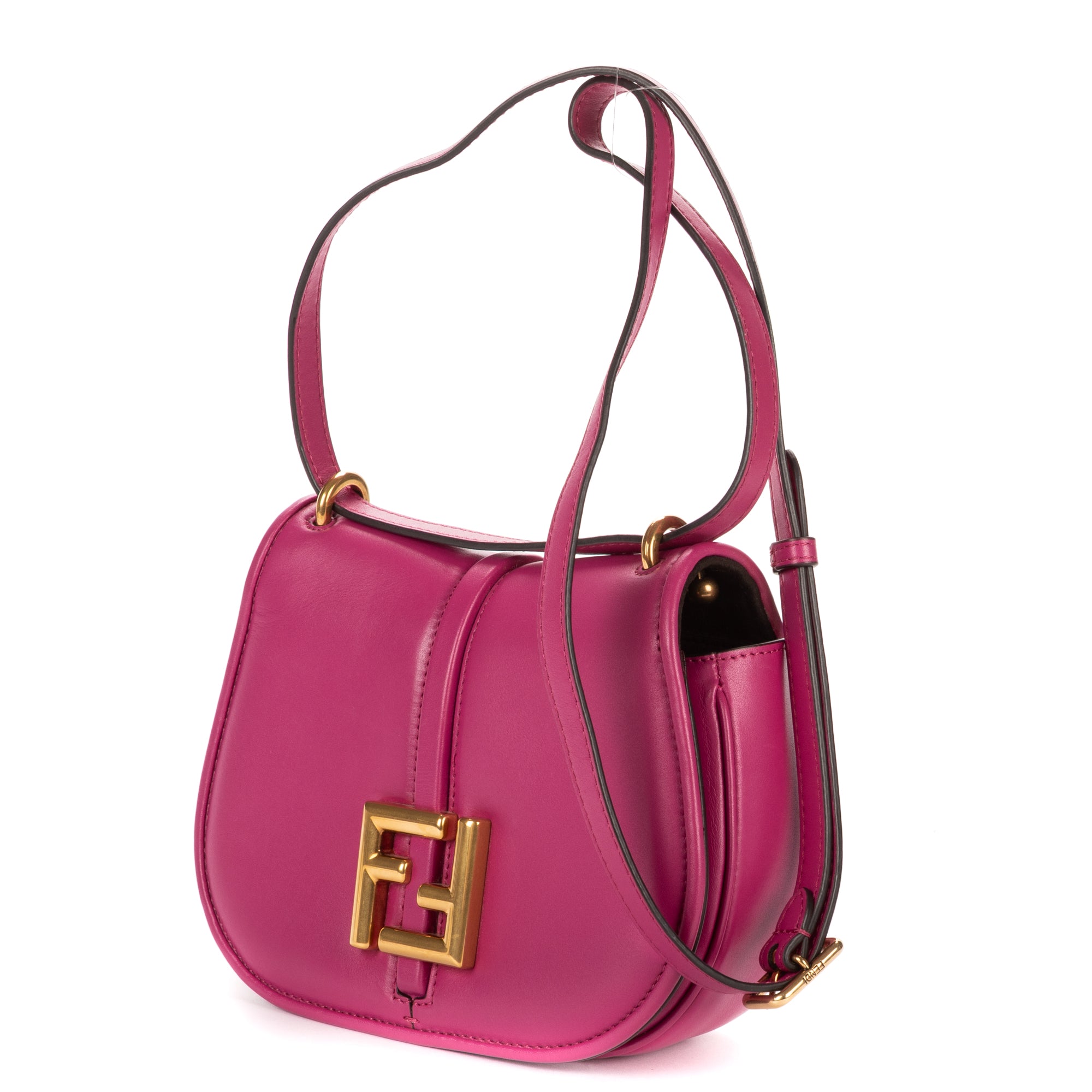 Shoulder Bag Small C'mon Crossbody Small Pink Smooth Calfskin Leather