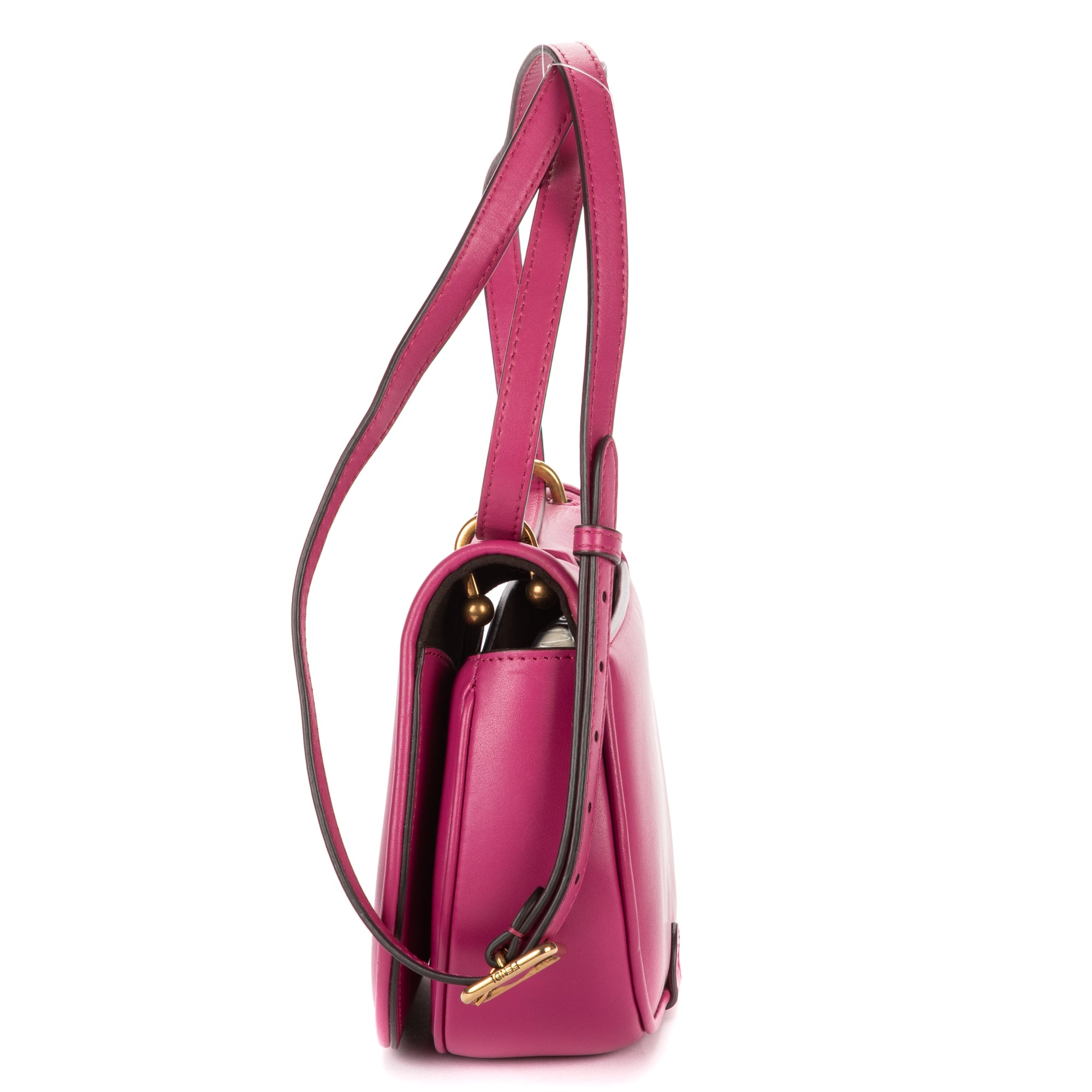 Shoulder Bag Small C'mon Crossbody Small Pink Smooth Calfskin Leather
