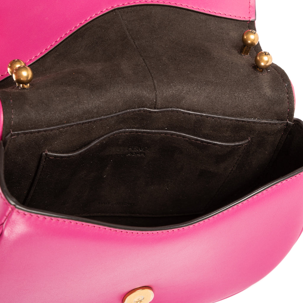 Shoulder Bag Small C'mon Crossbody Small Pink Smooth Calfskin Leather