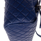 Backpack Urban Spirit Backpack Large Blue Quilted Lambskin Leather