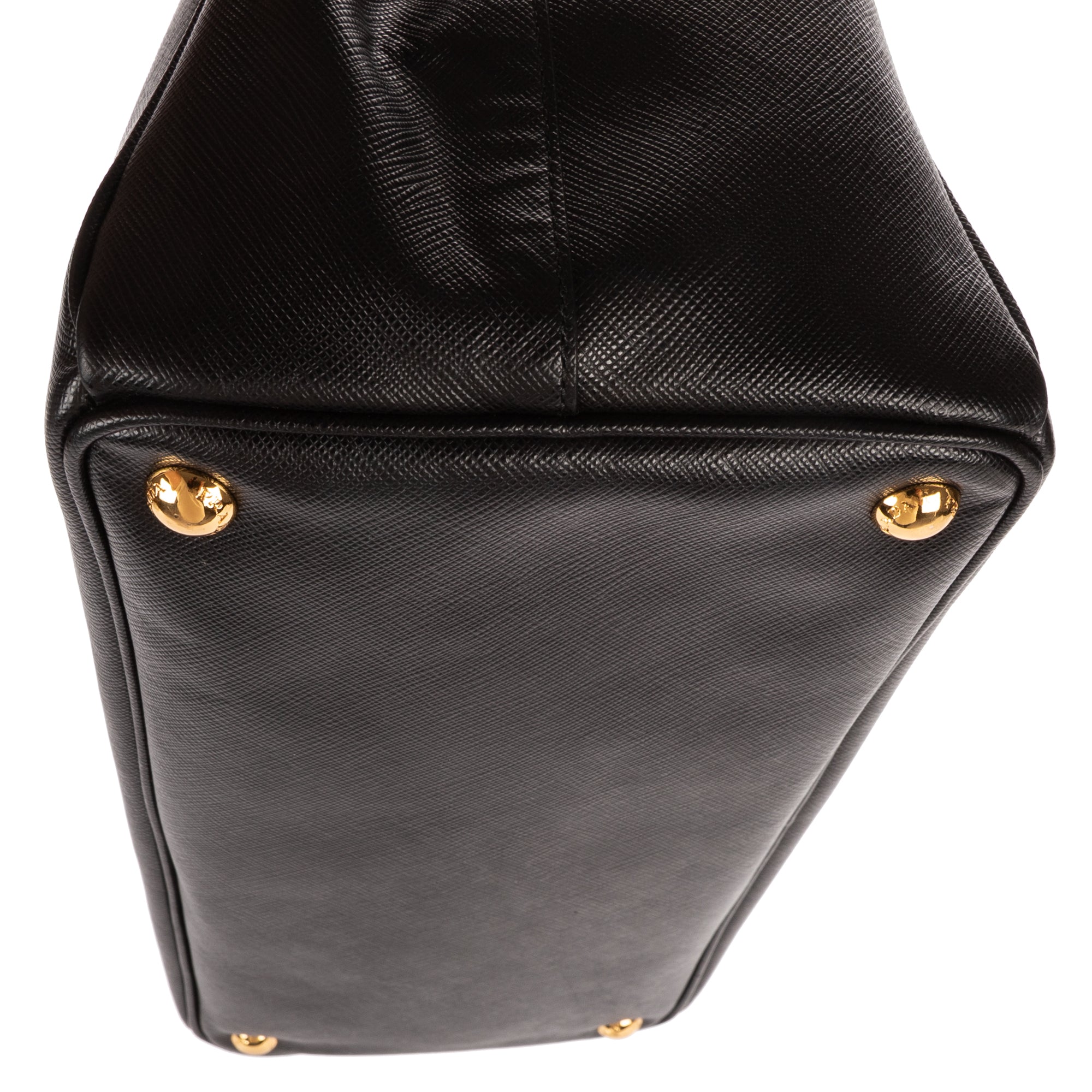 Shoulder Bag Large Galleria Double Zip Tote Large Black Saffiano Lux Leather