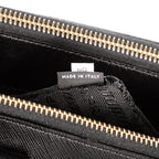 Shoulder Bag Large Galleria Double Zip Tote Large Black Saffiano Lux Leather